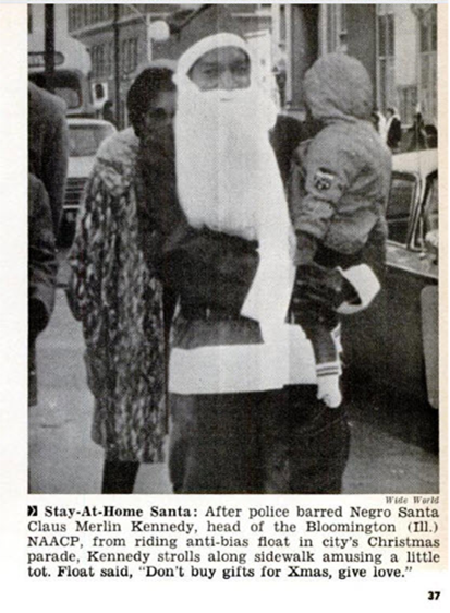Merlin Kennedy as Santa 1966
